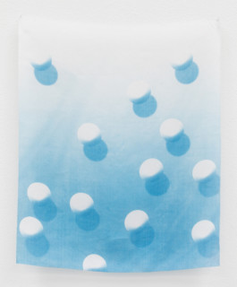 Float, 2015. Cyanotype on silk, 30x36cm, 5+1AP.