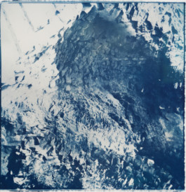 Cave, 2018. Cyanotype on paper, 30x30cm.