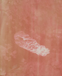 Stones touching stones, 2018. Gum bichromate on paper (50x60cm).